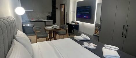 1 Schlafzimmer, Schreibtisch, Bügeleisen/Bügelbrett, WLAN