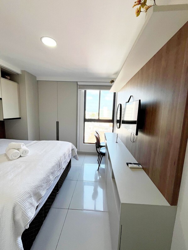 Appartement Confort | 2 chambres, rideaux dâobscurcissement, fer et planche Ă repasser