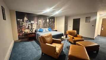 Suíte luxo | 1 quarto, quartos à prova de som, Wi-Fi de cortesia, roupa de cama