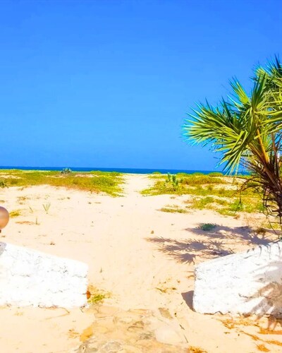 Beautiful beach front 3-bedroom villa on private Mambrui beach, Malindi.