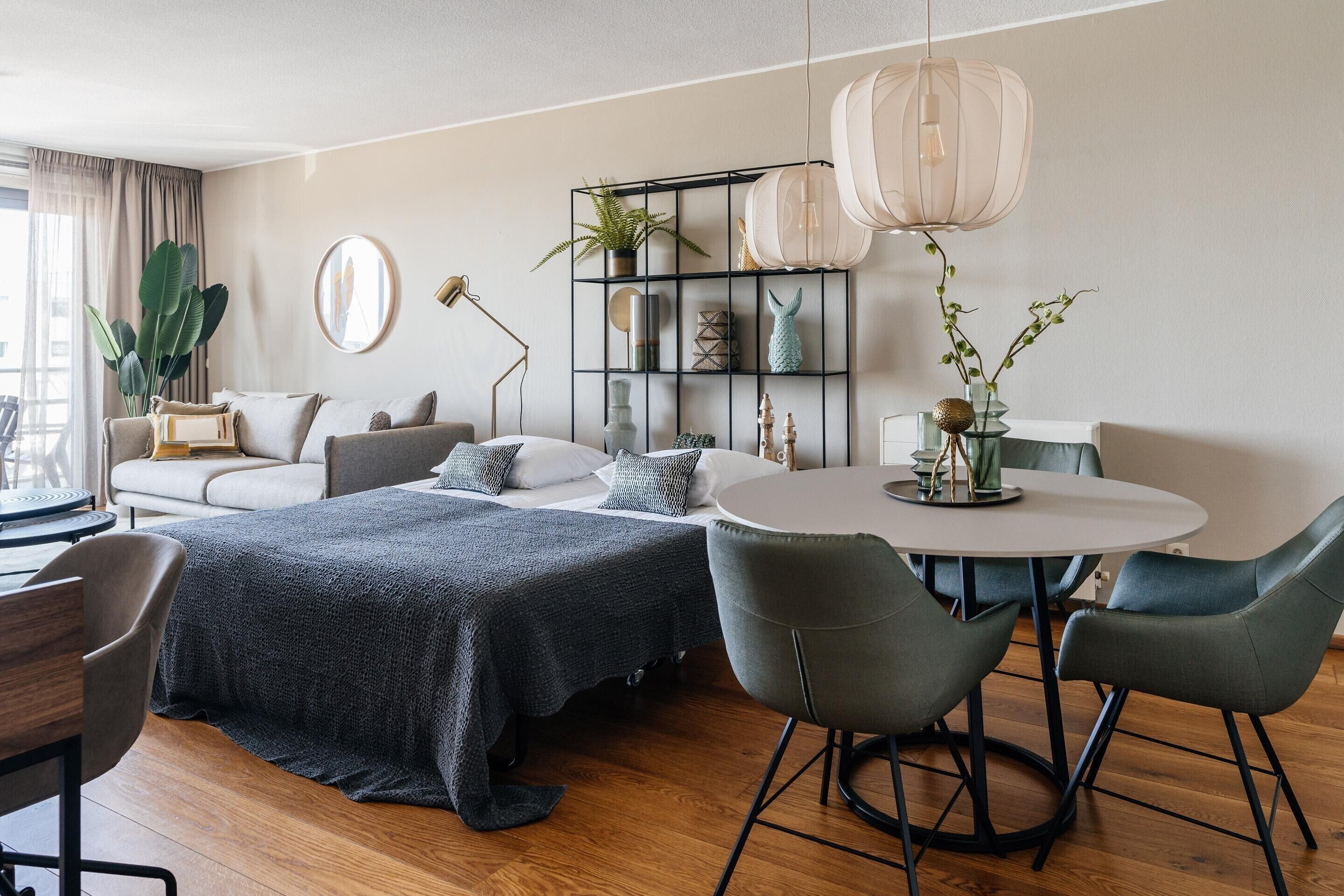 Apartment | 1 Schlafzimmer, individuell eingerichtet, Bügeleisen/Bügelbrett