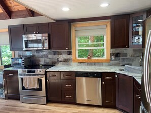 Microwave, oven, stovetop, dishwasher
