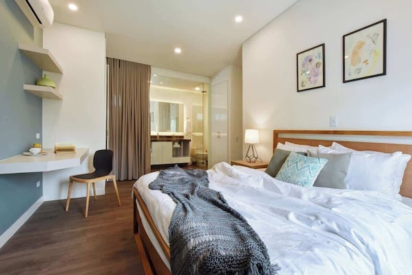 2 chambres, fer et planche Ă repasser, Wi-Fi, draps fournis