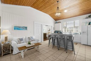 House, Pool View | Private kitchen | Full-size fridge, microwave, oven, stovetop