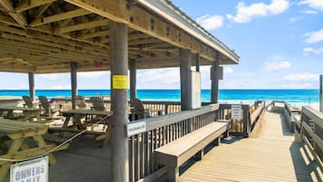 Beach nearby, white sand