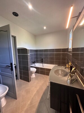 Shower, hair dryer, bidet