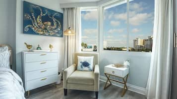 Comfort Suite, City View | 1 bedroom, in-room safe, individually decorated, individually furnished