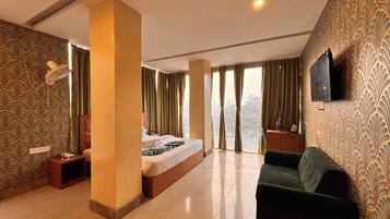 Deluxe Double Room, City View | Desk, laptop workspace, free WiFi