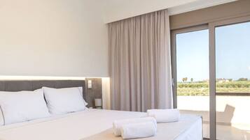 1 bedroom, desk, iron/ironing board, travel cot