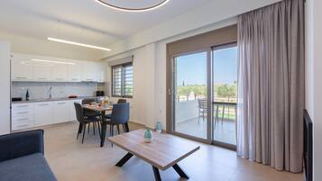 TV, fireplace, offices