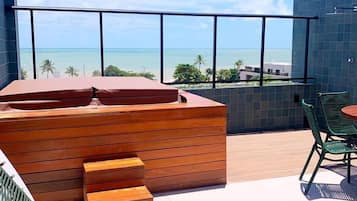 Lúxusíbúð | Verönd/útipallur