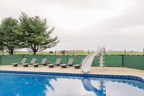 A heated pool