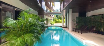 Spacious 3-bdrm condo in gated res., w/ Fitness room, WiFi & Private Plunge Pool