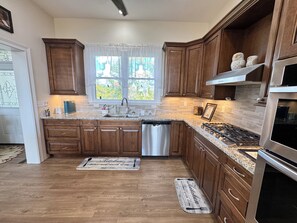 Microwave, oven, stovetop, dishwasher
