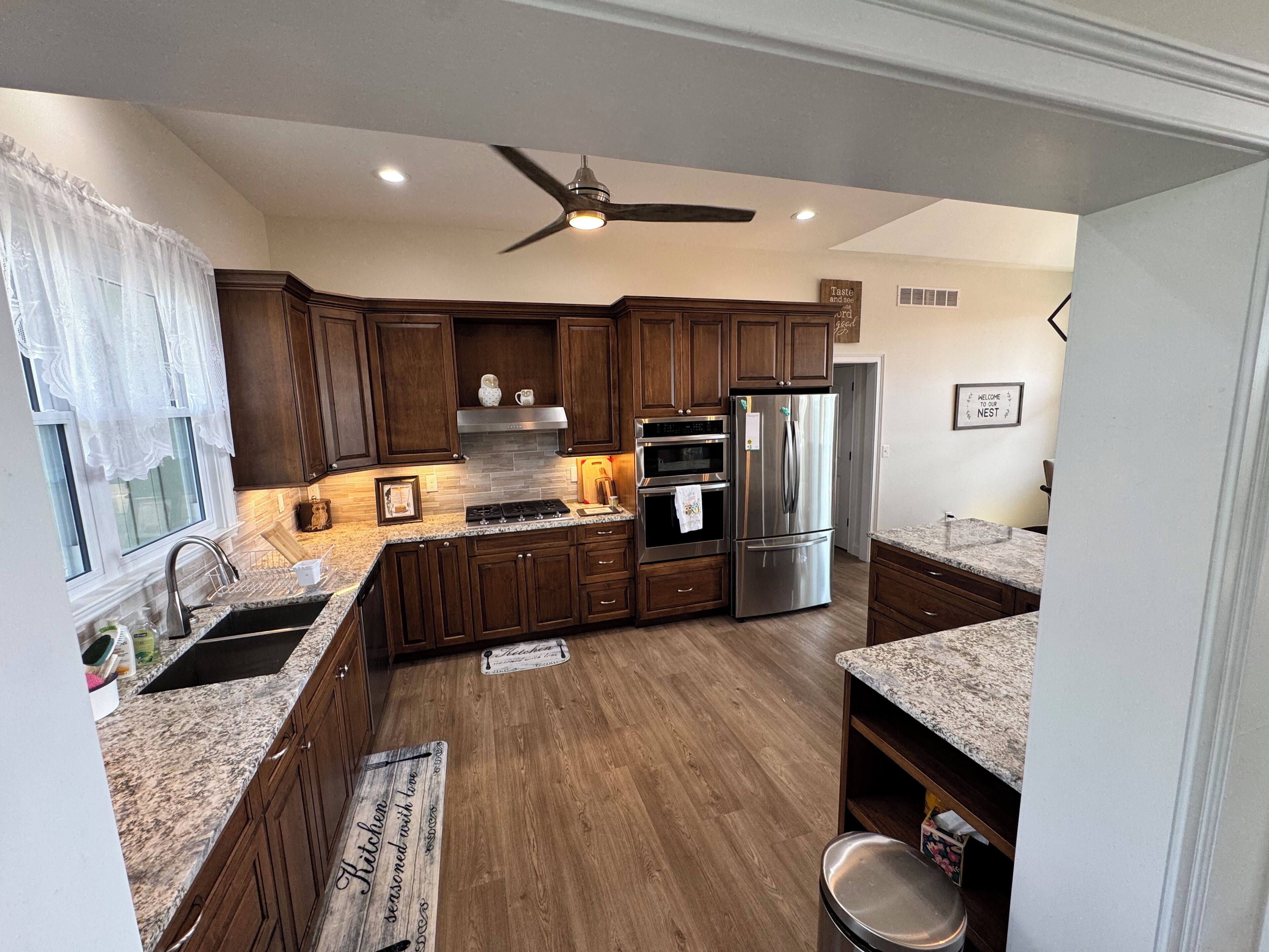 Microwave, oven, stovetop, dishwasher