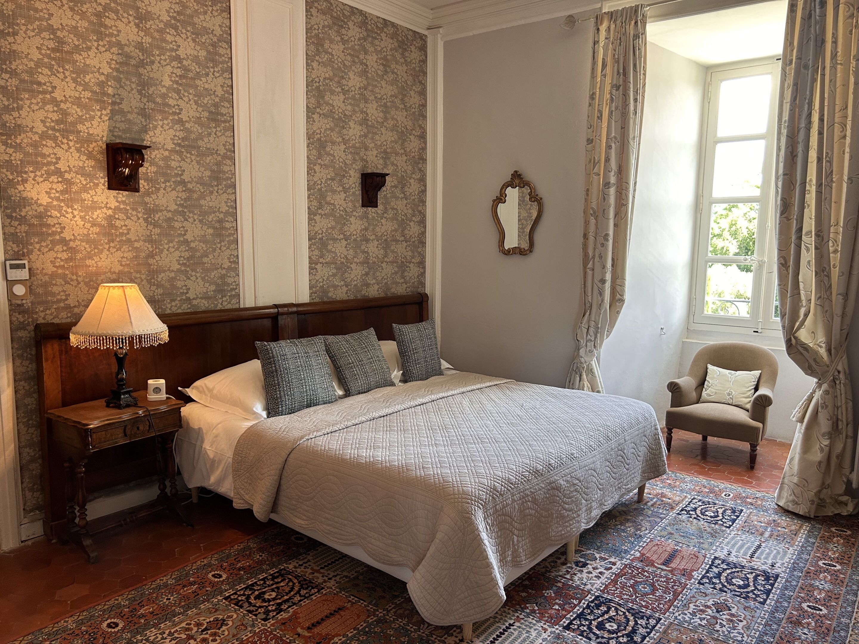 Habitación Deluxe doble, baño privado, vistas al parque (Coeur de Lavande) | Wifi gratis