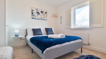 3 soverom, strykejern/-brett, wi-fi (inkludert) og sengetøy