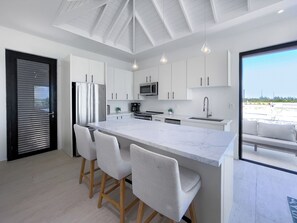Fridge, microwave, oven, stovetop - The Casita Beachfront Villa 2 Bedroom, 2 Bathrooms (Providenciales)