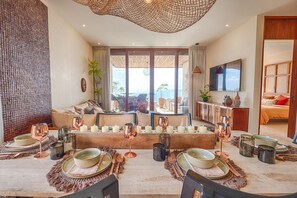 3 bedrooms, iron/ironing board, free WiFi, bed sheets - Beachfront Luxury Near Tulum, AC, Pool, 3 BR (Tulum)