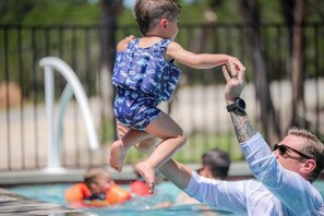 Pool - The Liney Moon- Triplet Home, Sleeps 6 w/ Pool, Firepits, Putting Green, & More! (Dripping Springs)