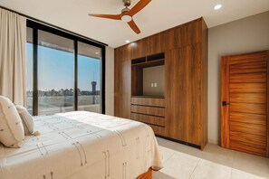 2 slaapkamers, een strijkplank/strijkijzer, wifi, beddengoed