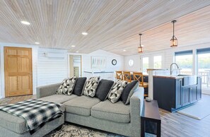 Smart-tv och eldstad