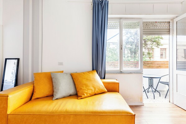 Appartement Deluxe, balcon | Aire de séjour