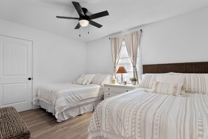2 bedrooms, iron/ironing board, WiFi, bed sheets