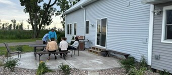 Spacious waterfront  home recently remodeled with WiFi, AC, and cable TV.