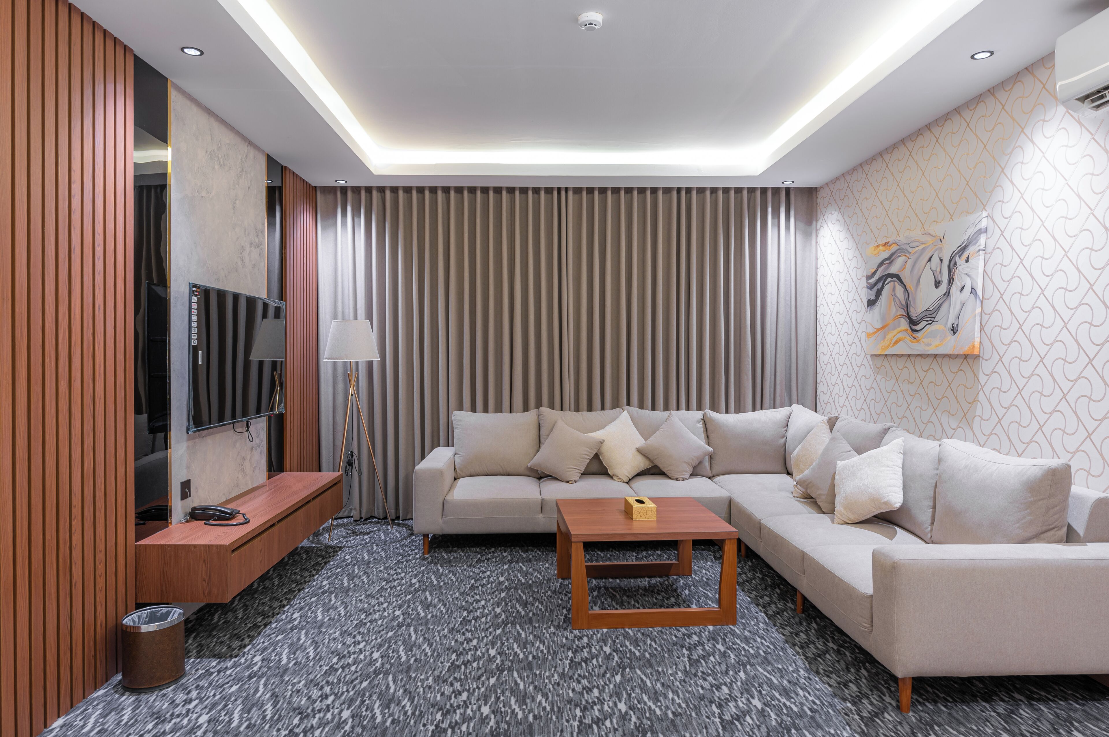 Apartemen Mewah, 2 kamar tidur, Bebas Asap Rokok | Area keluarga