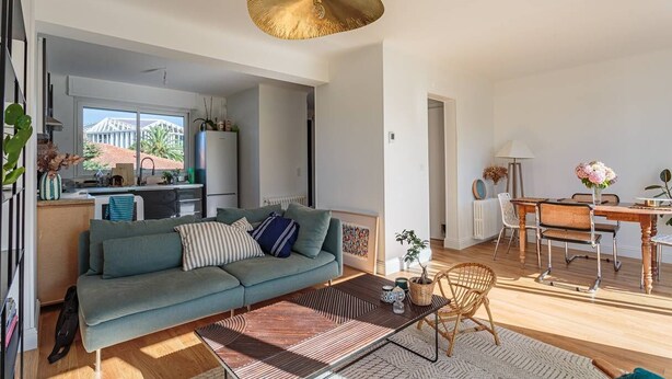 Living area - Renovated house, garden, close to beaches and shops (BIARRITZ)