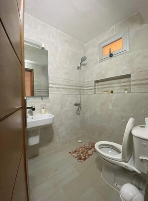 Towels, soap, toilet paper