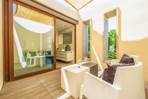 Terrace/patio - Country House 'S'Hort' with Mountain View, Wi-Fi and Air Conditioning (Muro)