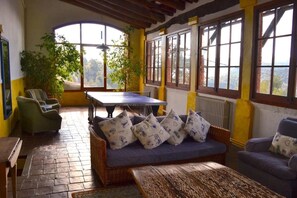 Fernseher, Kamin
