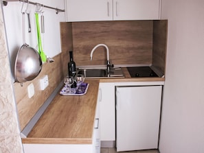 Fridge, high chair, cookware/dishes/utensils, dining tables - Villa Silvia by Interhome (Makarska)