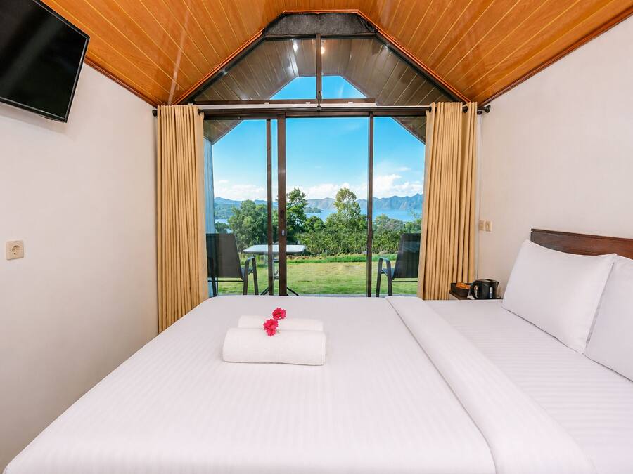 Cabana luxo, vista para o lago | Vista do quarto