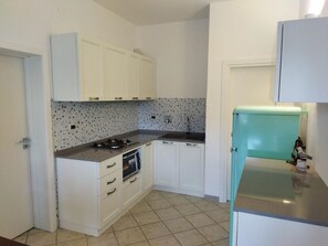 Fridge, oven, toaster