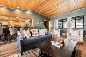 TV, fireplace, video games, offices