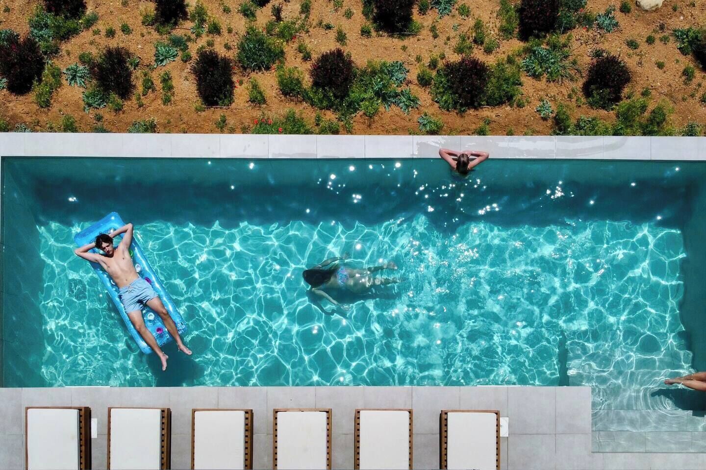 Una piscina climatizada