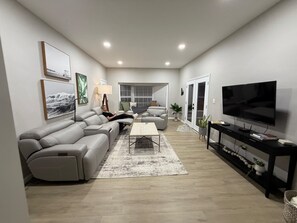 Smart TV, video games, foosball, offices