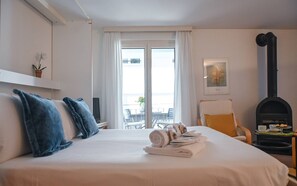 Leilighet, 1 soverom, balkong, byutsikt | 2 soverom