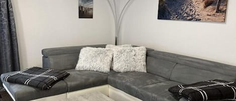 TV connectée, cheminée, lecteur de DVD