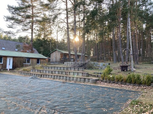 Bungalow '-Waldgrün-' with Private Terrace and Shared Garden