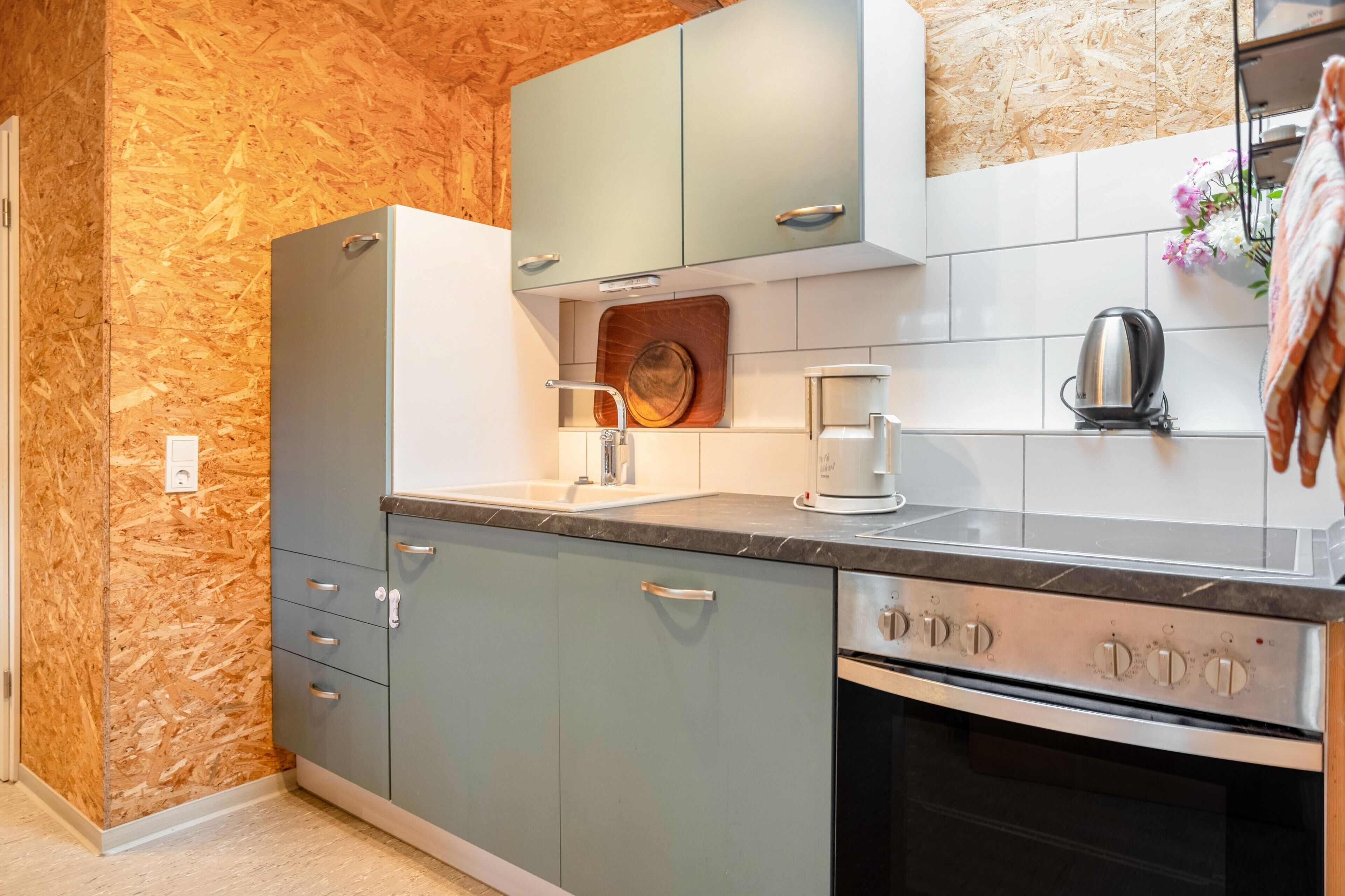 Refrigerador, horno, placa de cocina, lavavajillas