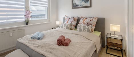 2 chambres, accĂšs au Wi-Fi (inclus), literie fournie