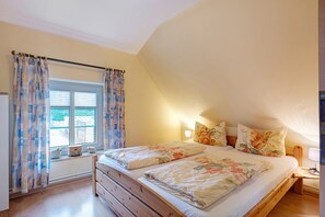 1 makuuhuone, vuodevaatteet