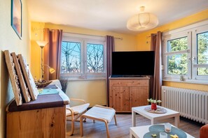 TV, DVD player, stereo - Apartment 'Blackforest' with Shared Terrace, Shared Garden and Wi-Fi (Sankt Georgen)