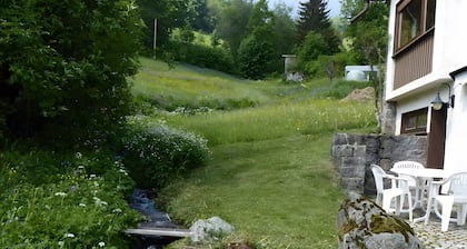 Maison de vacances 'Am Bach' avec vue sur les montagnes, terrasse privée et Wi-Fi