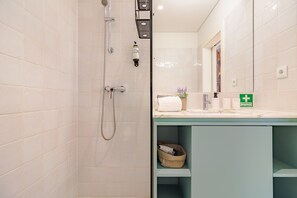Shower, hair dryer