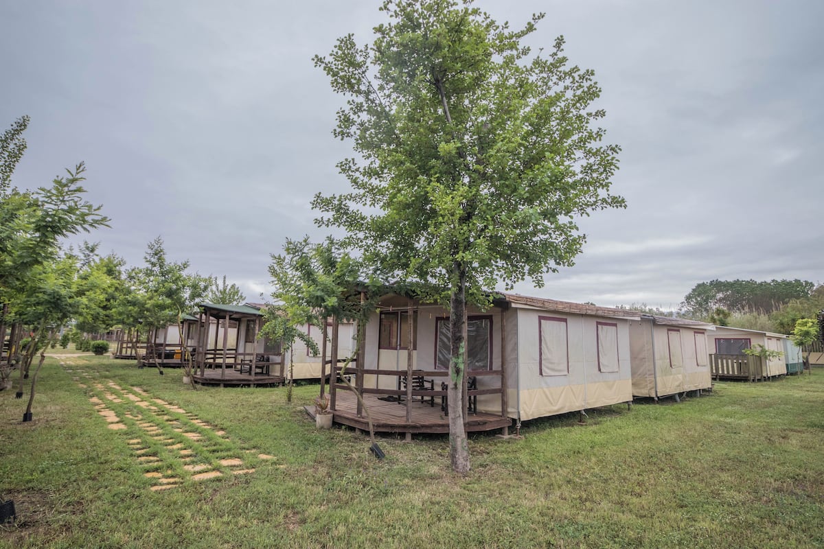Eenvoudige tent, patio | 2 slaapkamers